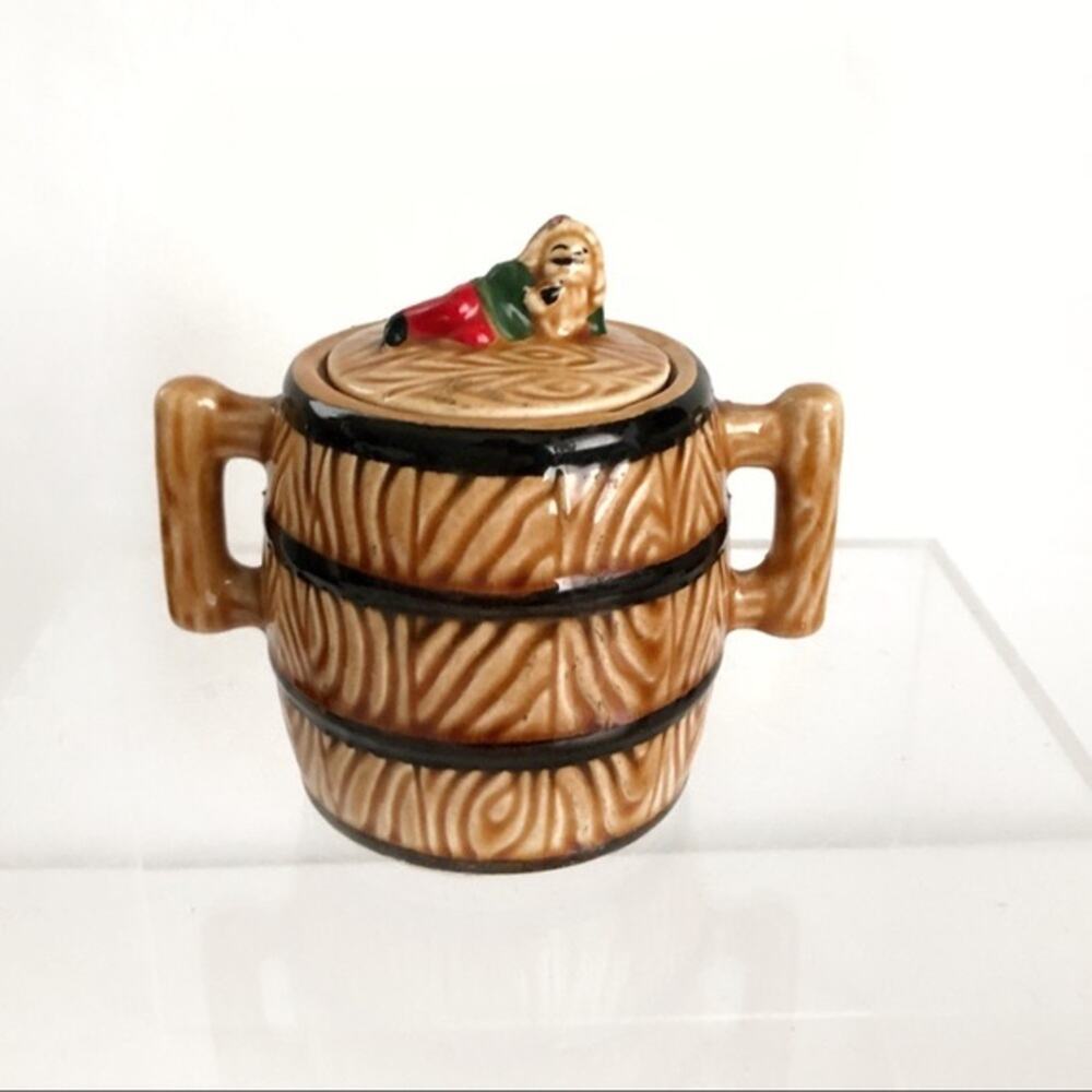 Vintage Gnome “Artpro” Creations Ceramic Container